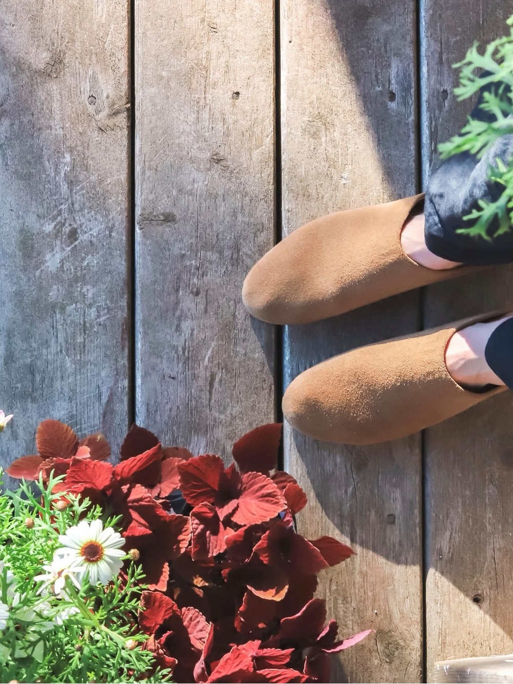 Poppy Barley Women's Tan ‘Cabin’ Suede Slip-On Shoes